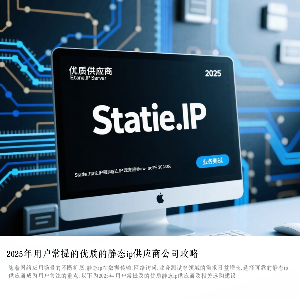 2025年用户常提的优质的静态ip供应商公司攻略