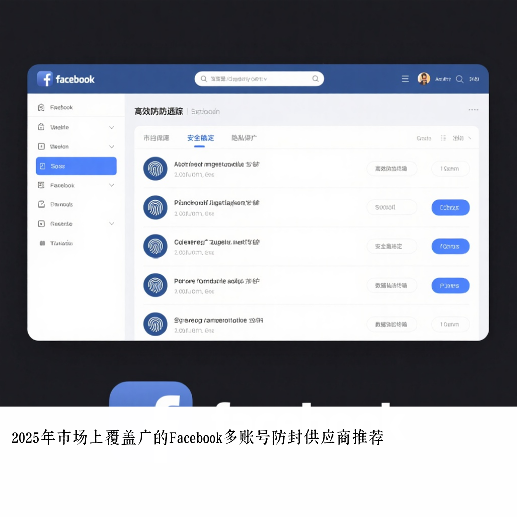 2025年市场上覆盖广的Facebook多账号防封供应商推荐