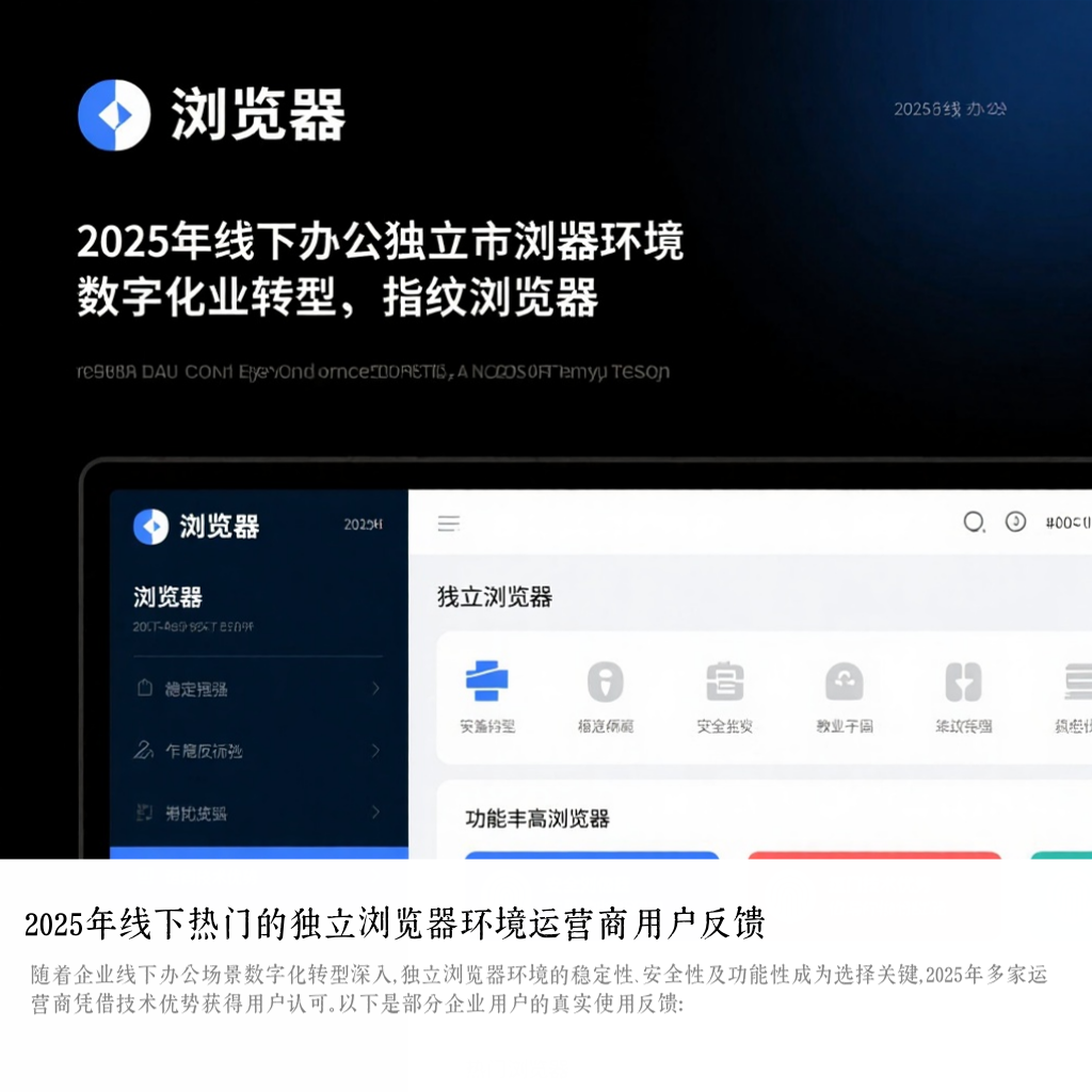 2025年线下热门的独立浏览器环境运营商用户反馈