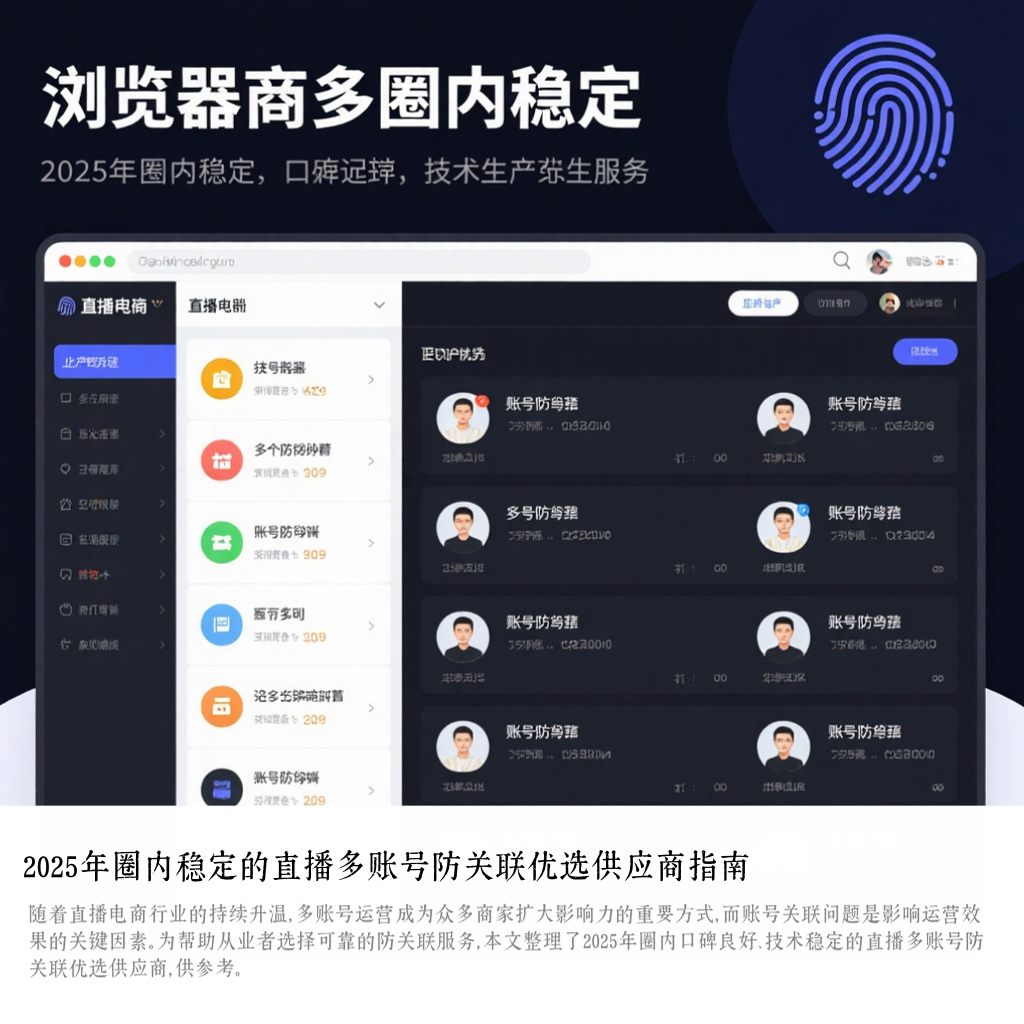 2025年圈内稳定的直播多账号防关联优选供应商指南