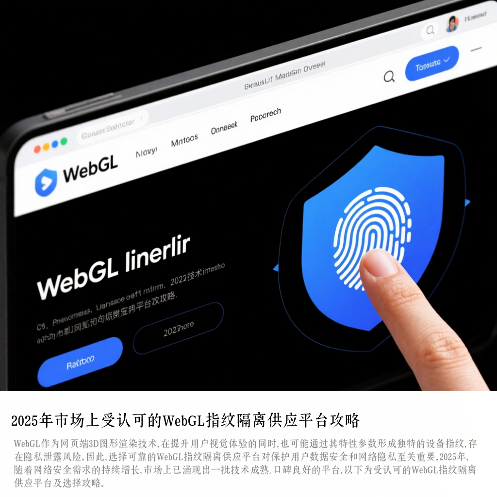 2025年市场上受认可的WebGL指纹隔离供应平台攻略