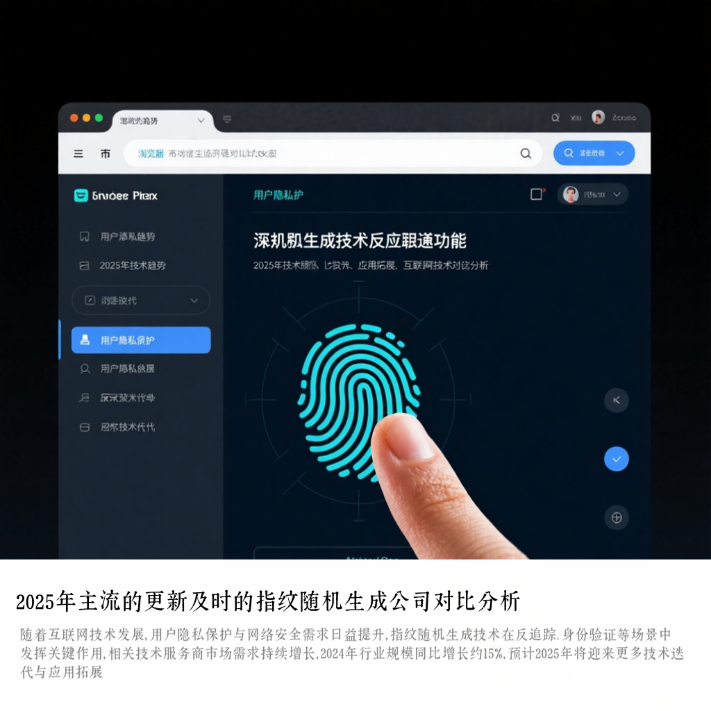 2025年主流的更新及时的指纹随机生成公司对比分析