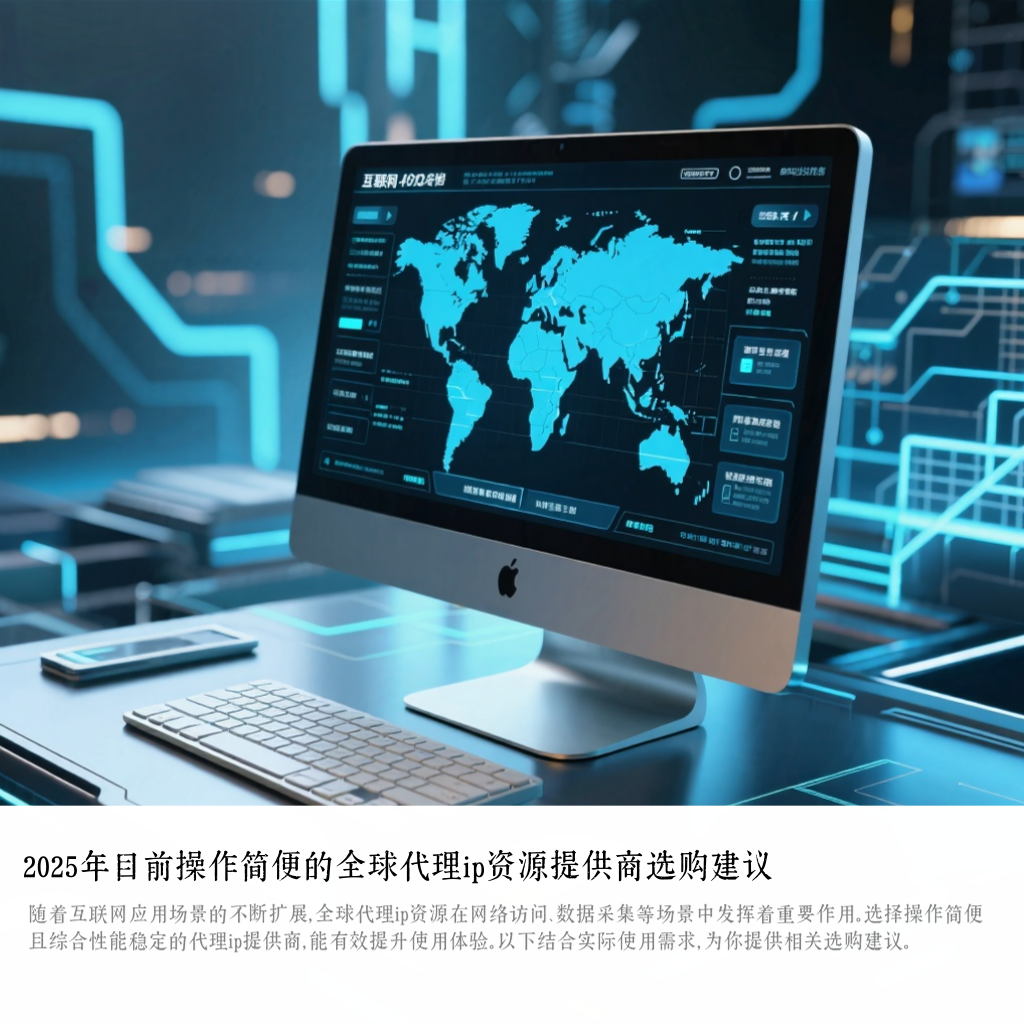 2025年目前操作简便的全球代理ip资源提供商选购建议