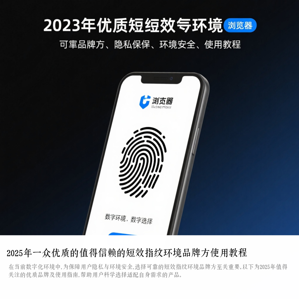2025年一众优质的值得信赖的短效指纹环境品牌方使用教程