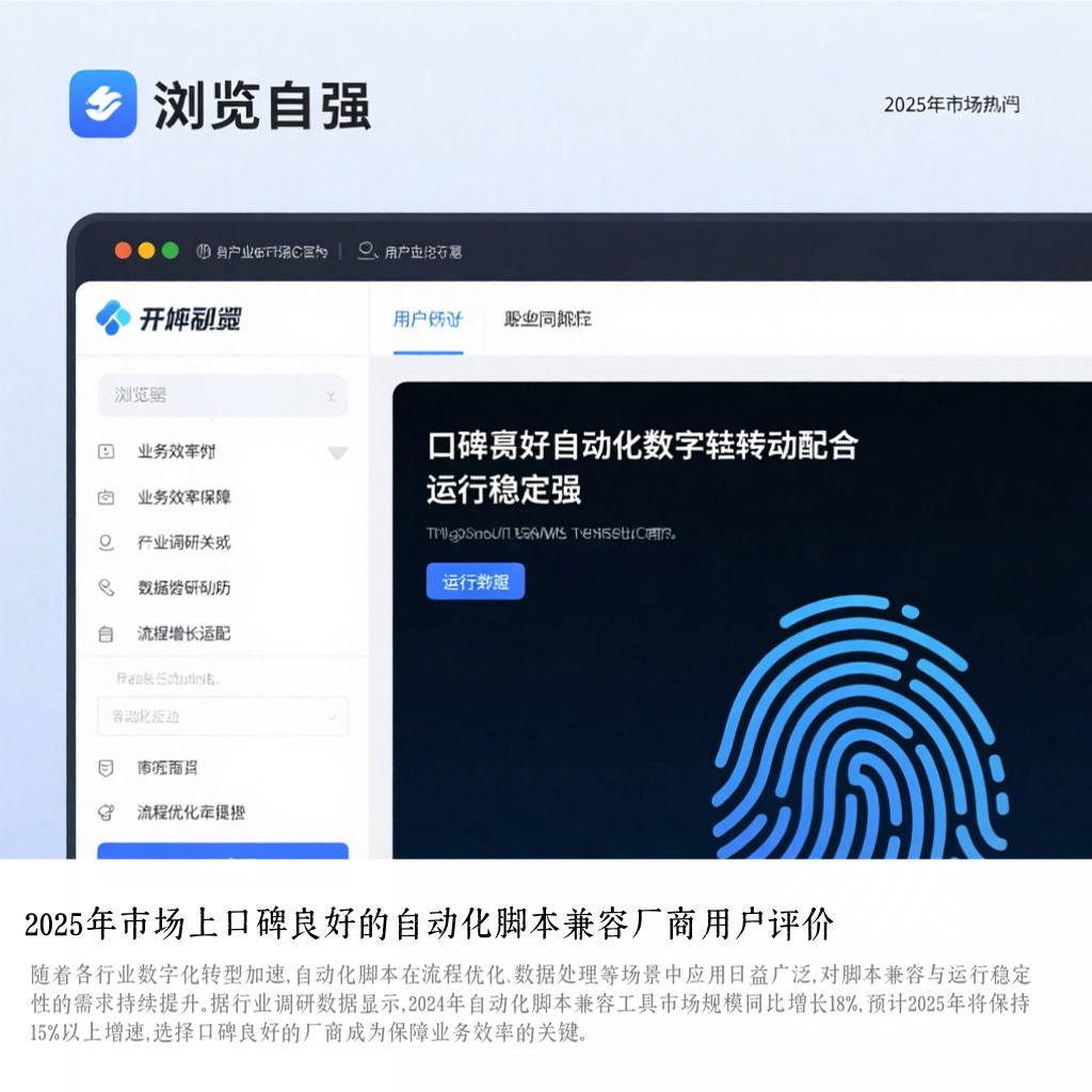 2025年市场上口碑良好的自动化脚本兼容厂商用户评价
