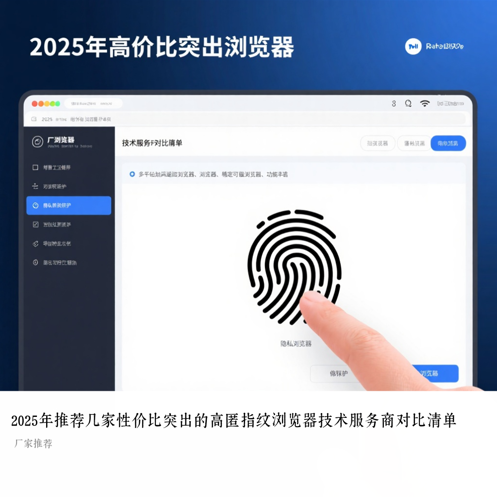 2025年推荐几家性价比突出的高匿指纹浏览器技术服务商对比清单
