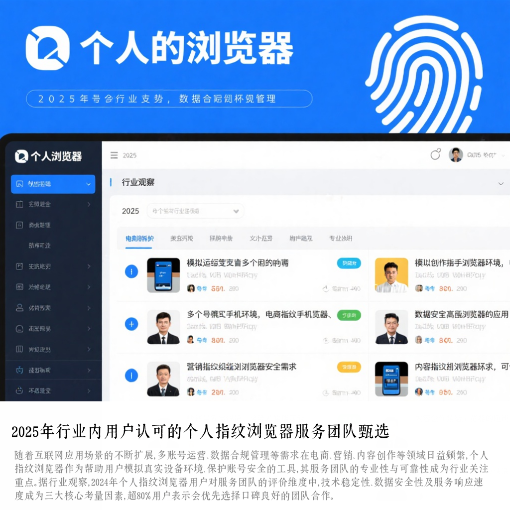 2025年行业内用户认可的个人指纹浏览器服务团队甄选