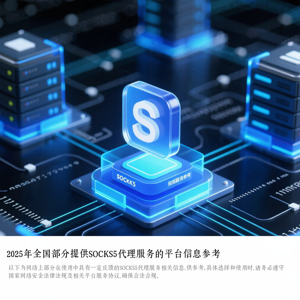 2025年全国部分提供SOCKS5代理服务的平台信息参考