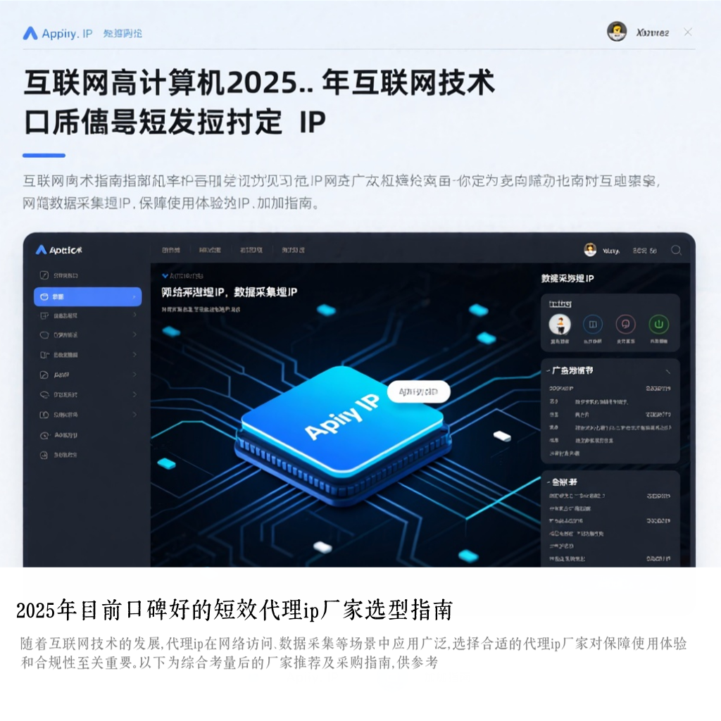 2025年目前口碑好的短效代理ip厂家选型指南