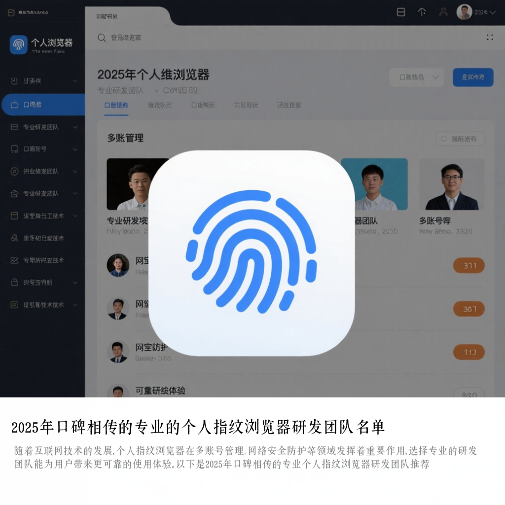 2025年口碑相传的专业的个人指纹浏览器研发团队名单