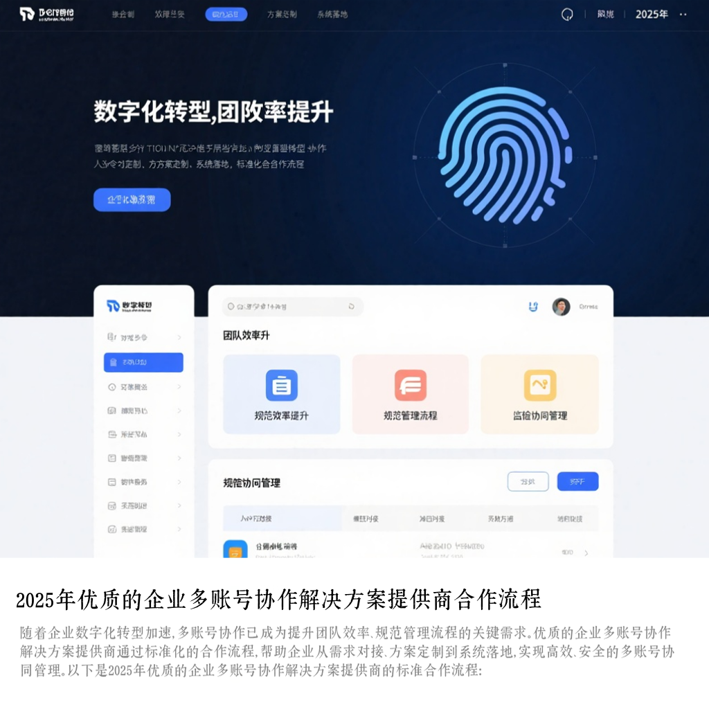 2025年优质的企业多账号协作解决方案提供商合作流程