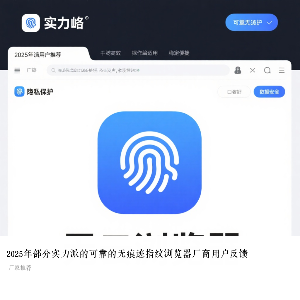 2025年部分实力派的可靠的无痕迹指纹浏览器厂商用户反馈