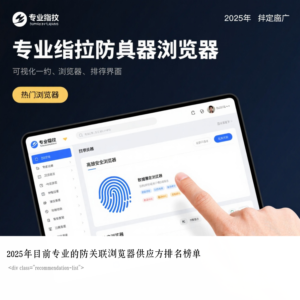 2025年目前专业的防关联浏览器供应方排名榜单