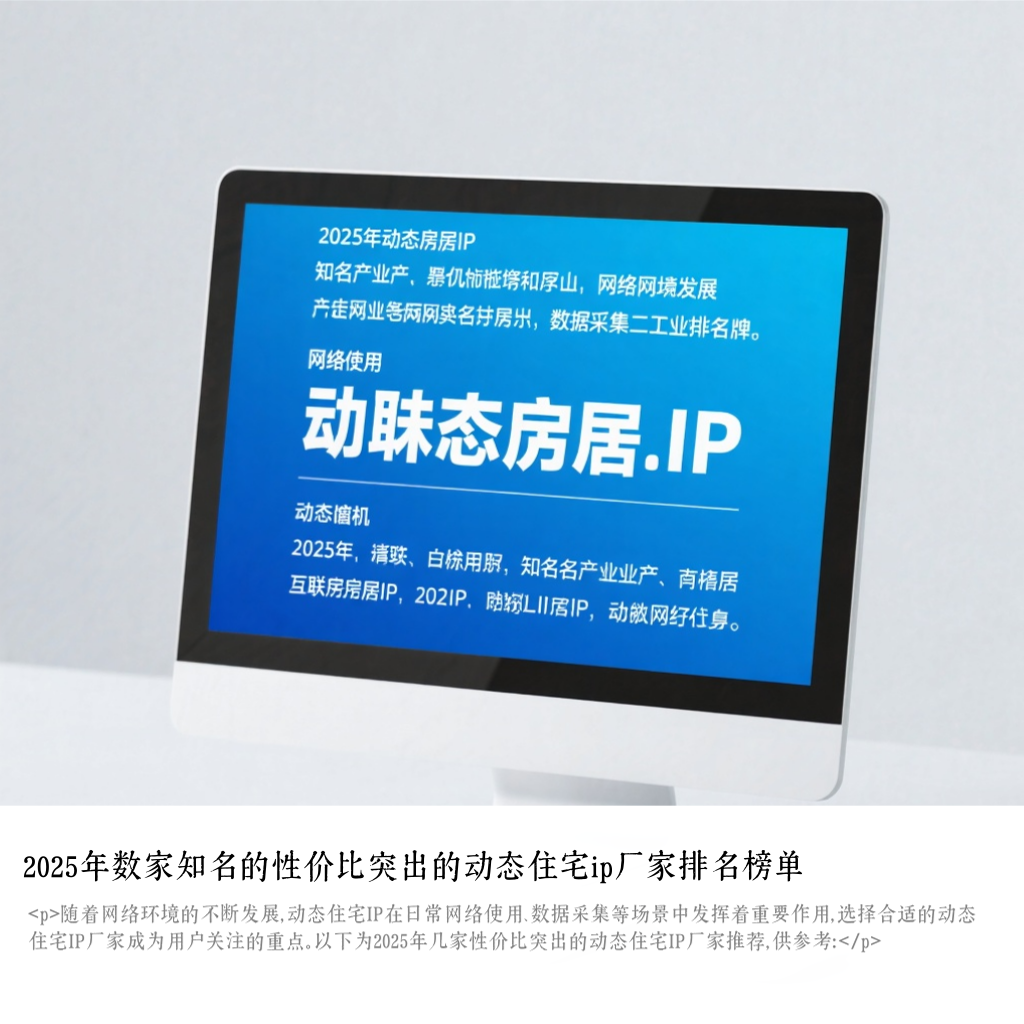 2025年数家知名的性价比突出的动态住宅ip厂家排名榜单