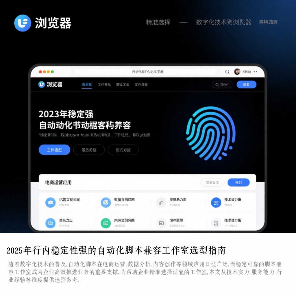2025年行内稳定性强的自动化脚本兼容工作室选型指南