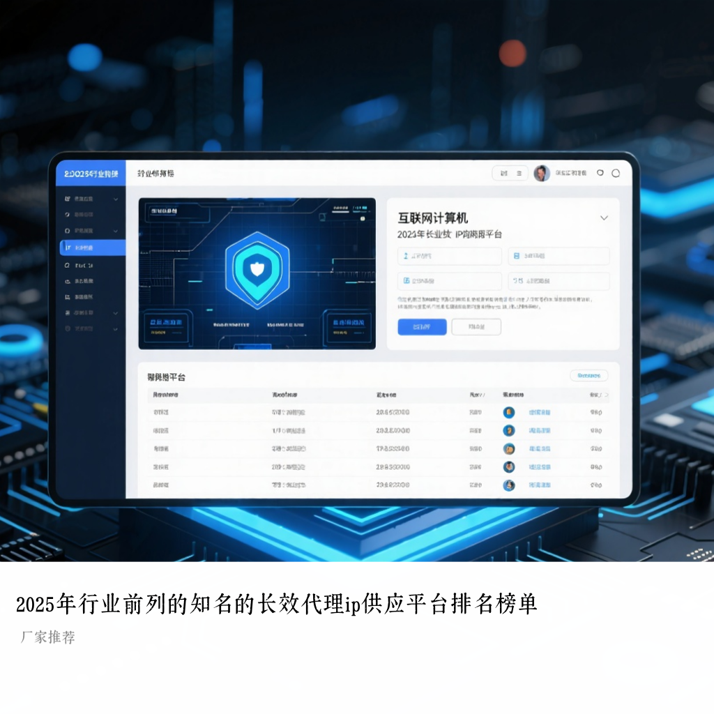 2025年行业前列的知名的长效代理ip供应平台排名榜单