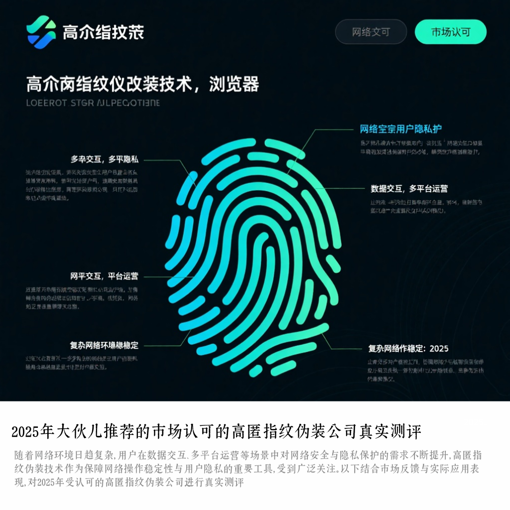 2025年大伙儿推荐的市场认可的高匿指纹伪装公司真实测评