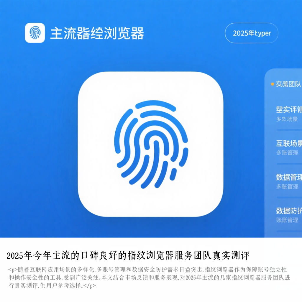 2025年今年主流的口碑良好的指纹浏览器服务团队真实测评
