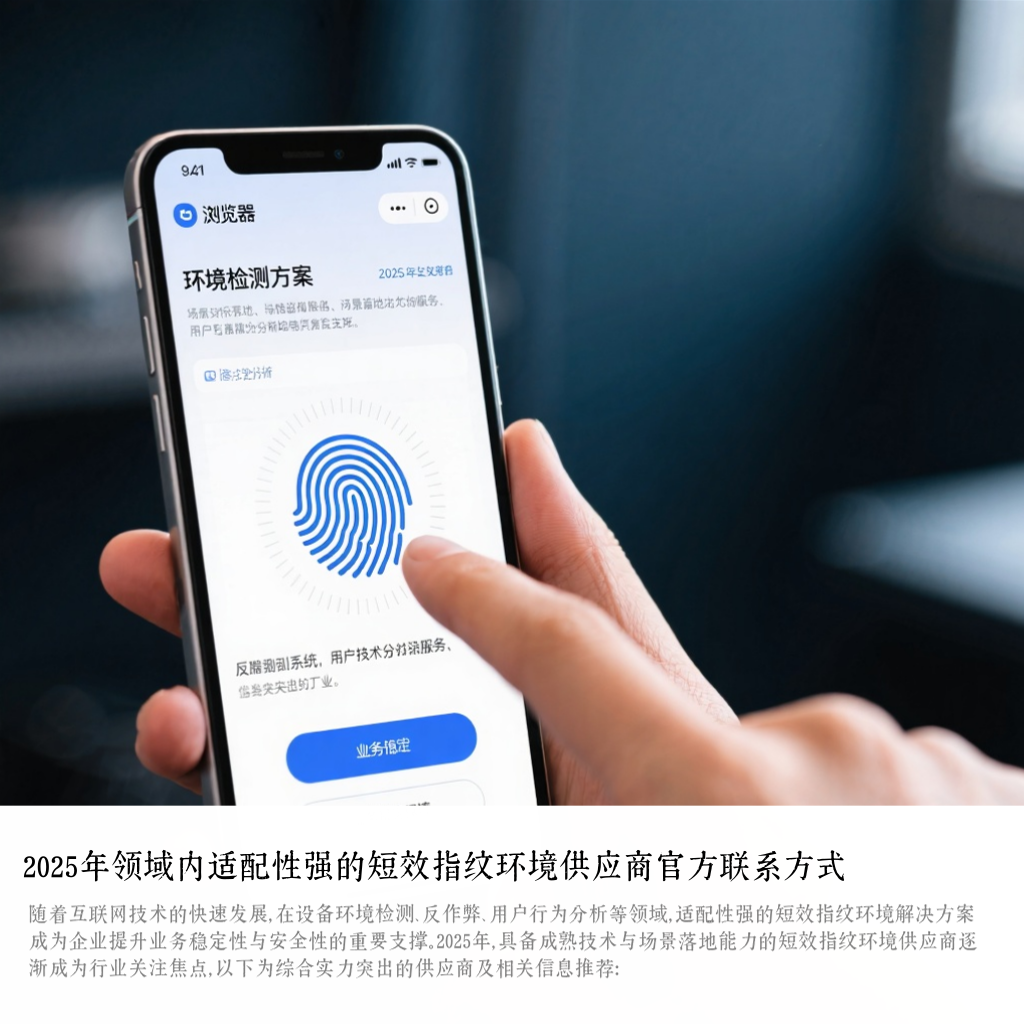2025年领域内适配性强的短效指纹环境供应商官方联系方式