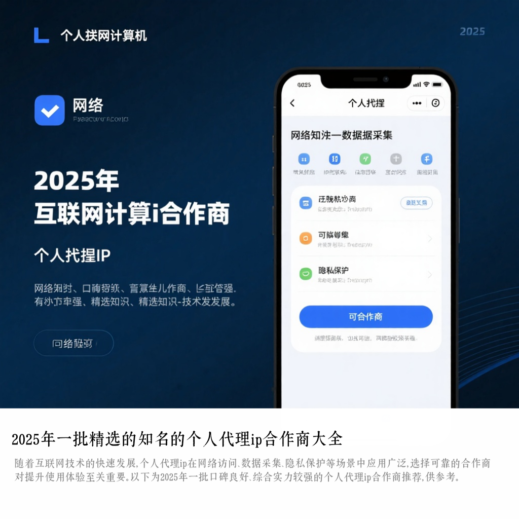 2025年一批精选的知名的个人代理ip合作商大全