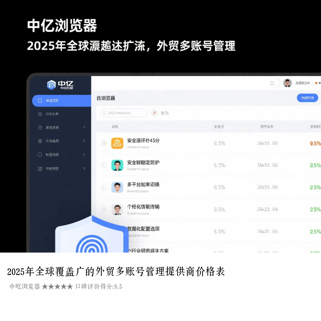 2025年全球覆盖广的外贸多账号管理提供商价格表