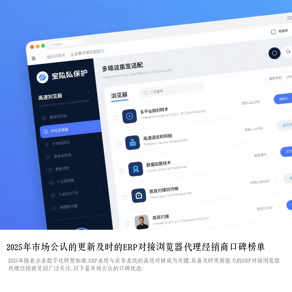2025年市场公认的更新及时的ERP对接浏览器代理经销商口碑榜单