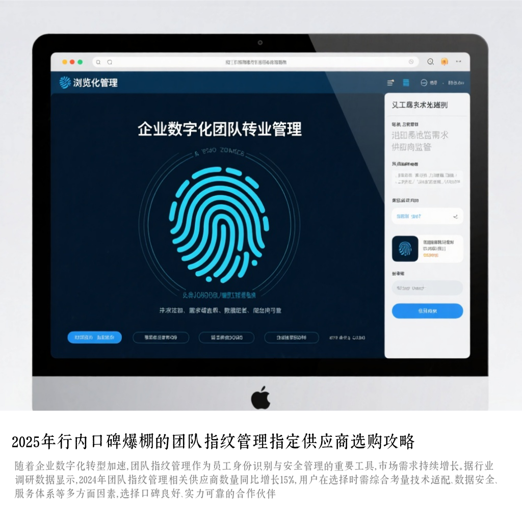 2025年行内口碑爆棚的团队指纹管理指定供应商选购攻略