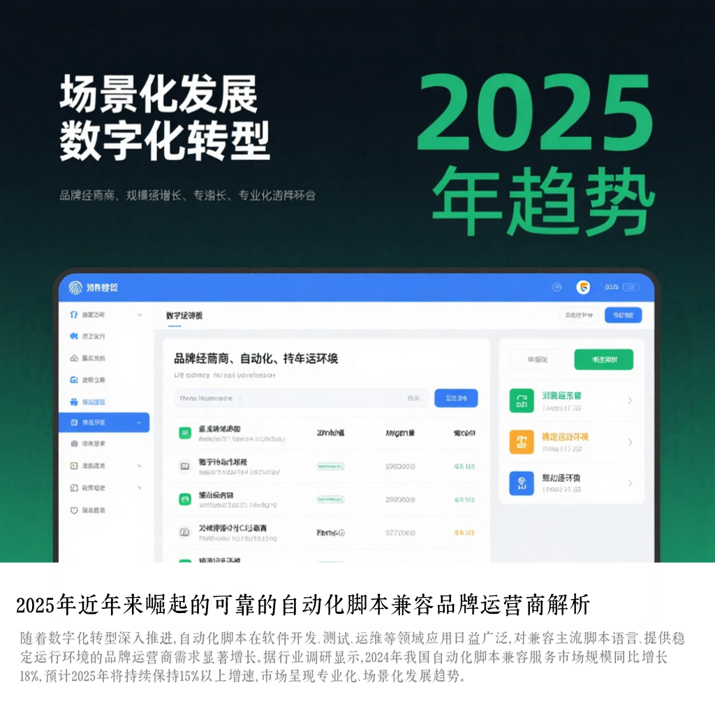 2025年近年来崛起的可靠的自动化脚本兼容品牌运营商解析