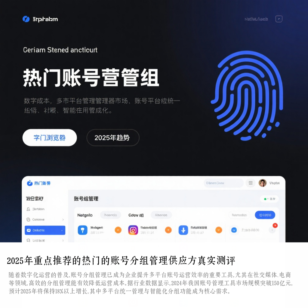 2025年重点推荐的热门的账号分组管理供应方真实测评