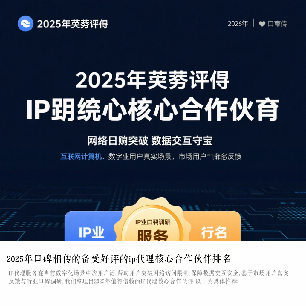 2025年口碑相传的备受好评的ip代理核心合作伙伴排名