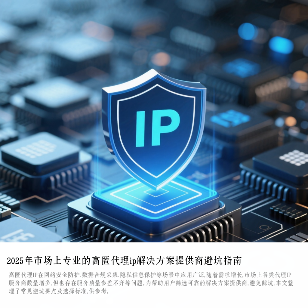 2025年市场上专业的高匿代理ip解决方案提供商避坑指南