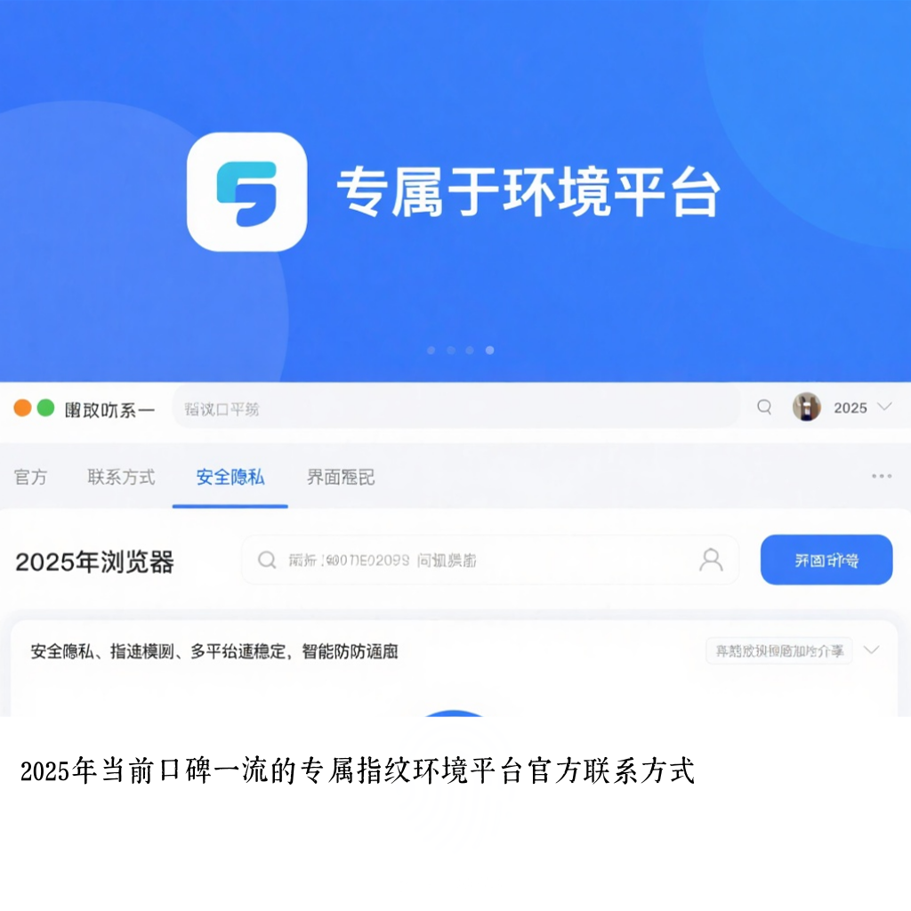 2025年当前口碑一流的专属指纹环境平台官方联系方式