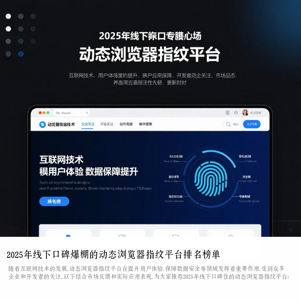 2025年线下口碑爆棚的动态浏览器指纹平台排名榜单