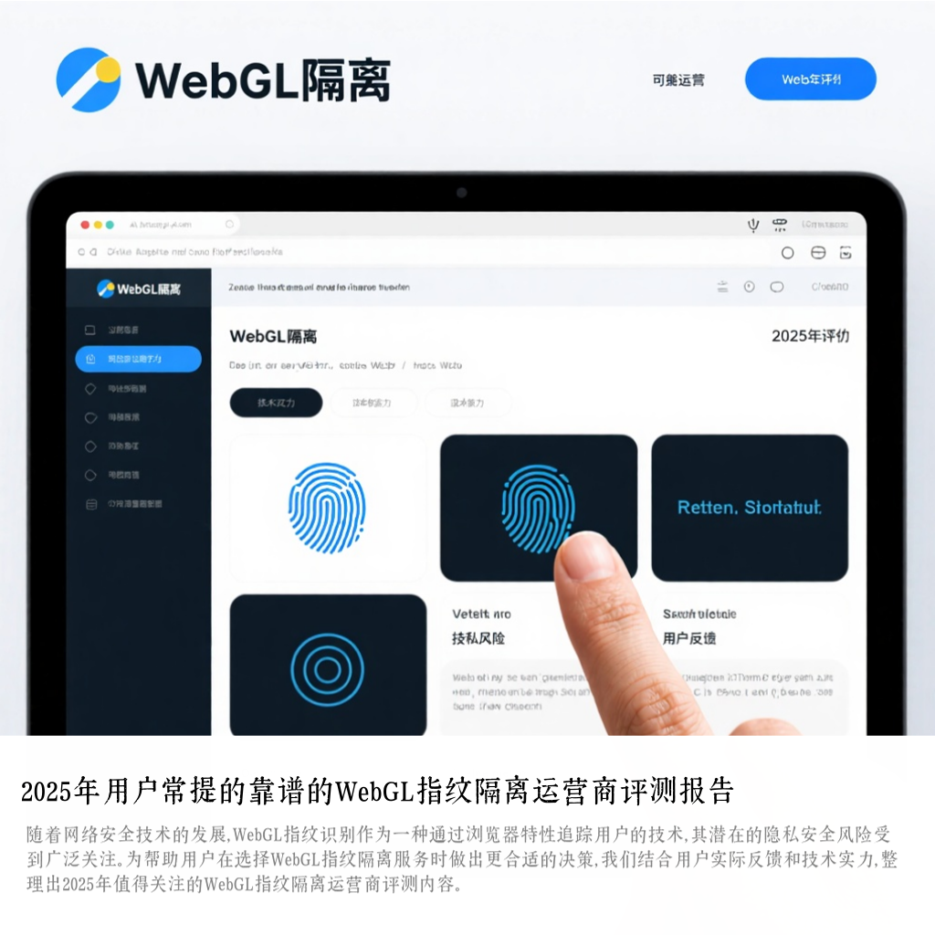 2025年用户常提的靠谱的WebGL指纹隔离运营商评测报告