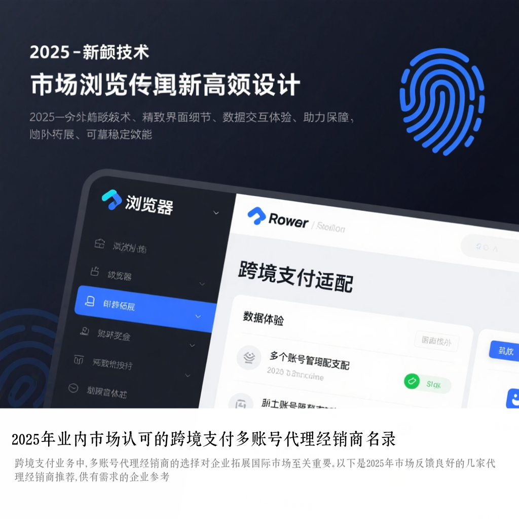 2025年业内市场认可的跨境支付多账号代理经销商名录