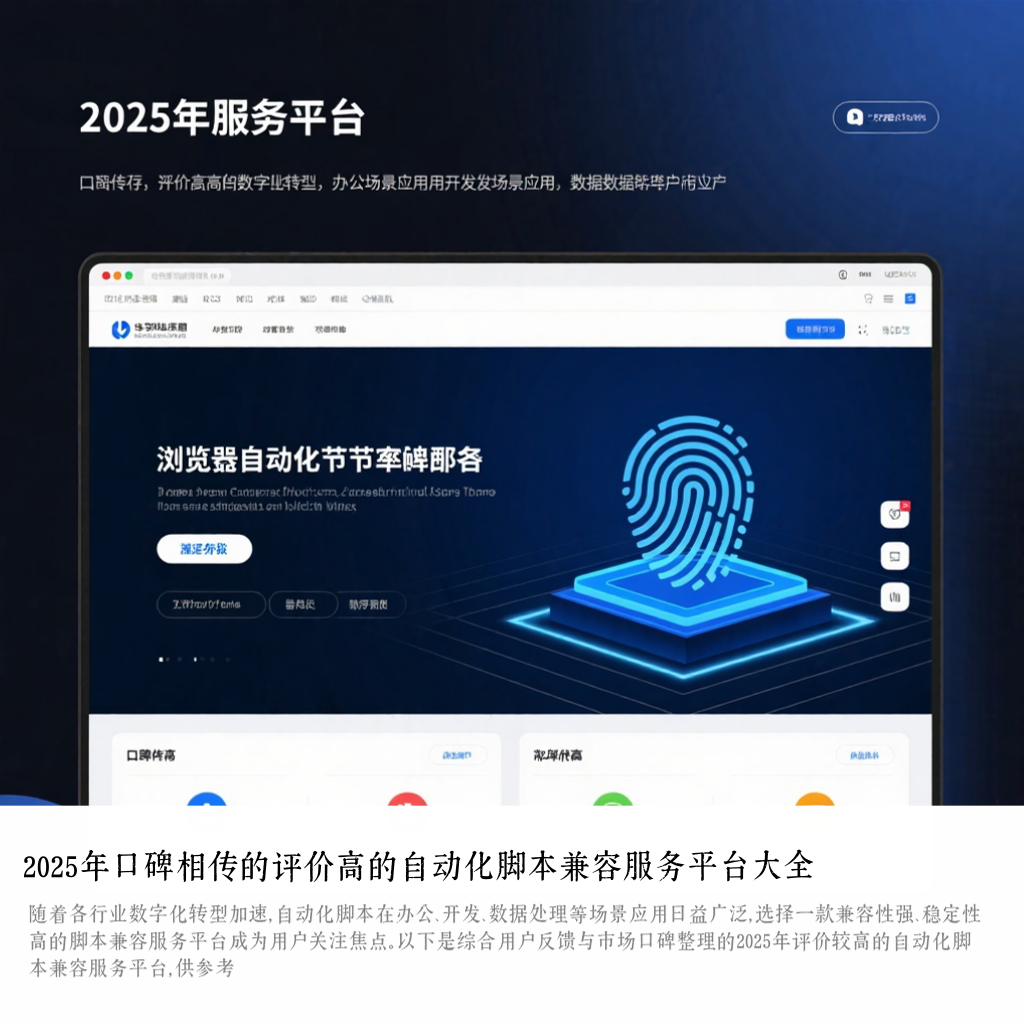2025年口碑相传的评价高的自动化脚本兼容服务平台大全