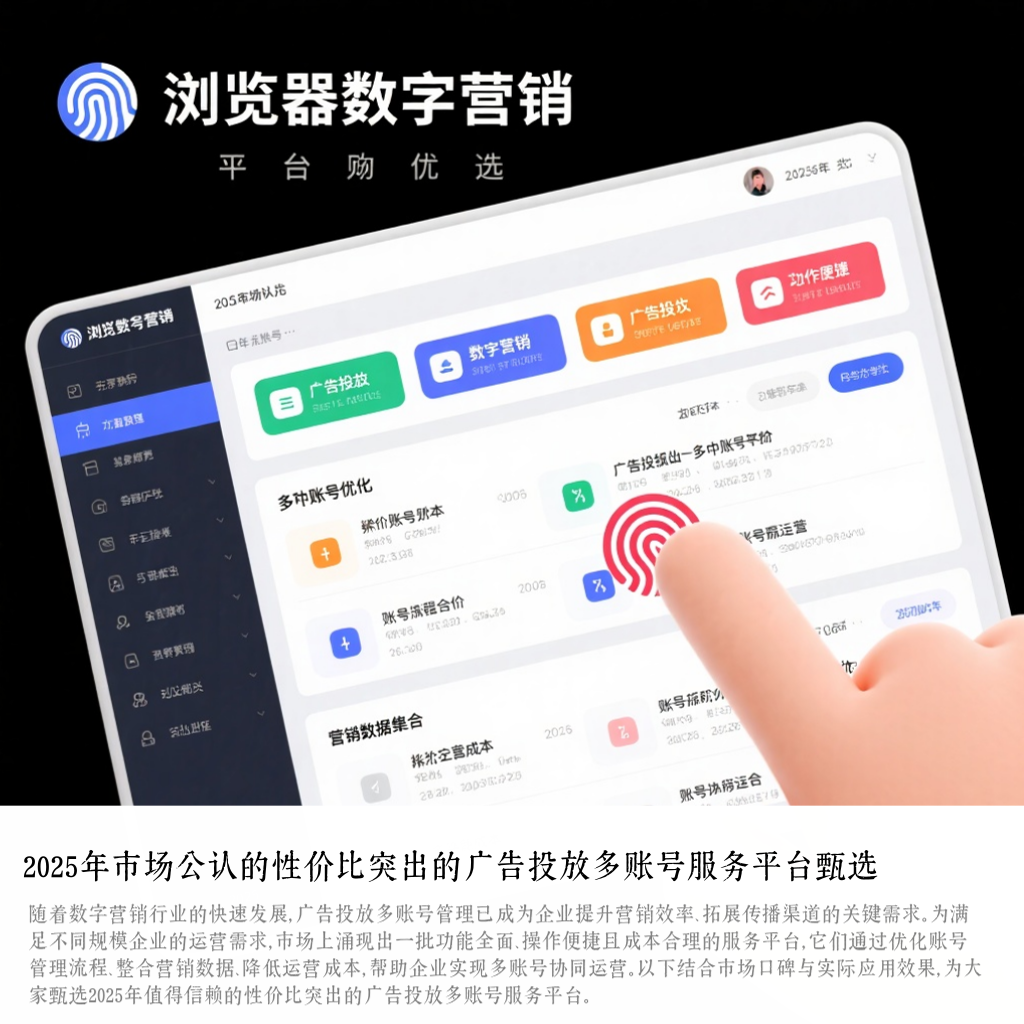 2025年市场公认的性价比突出的广告投放多账号服务平台甄选