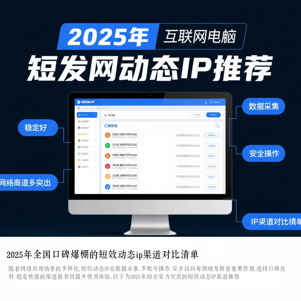 2025年全国口碑爆棚的短效动态ip渠道对比清单