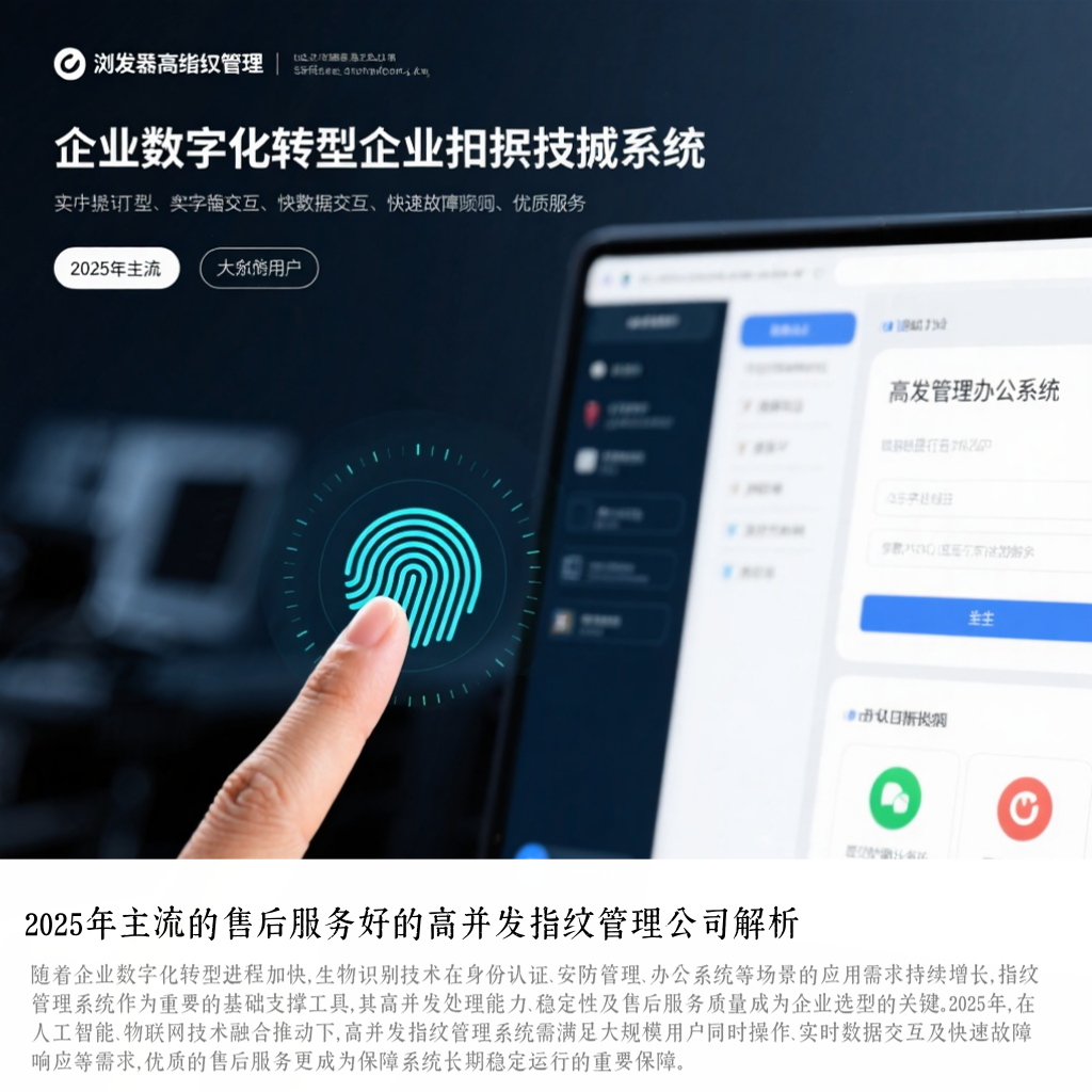 2025年主流的售后服务好的高并发指纹管理公司解析